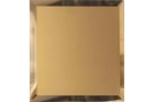 Квадратная зеркальная бронзовая матовая плитка с фацетом 10 мм (250x250мм)